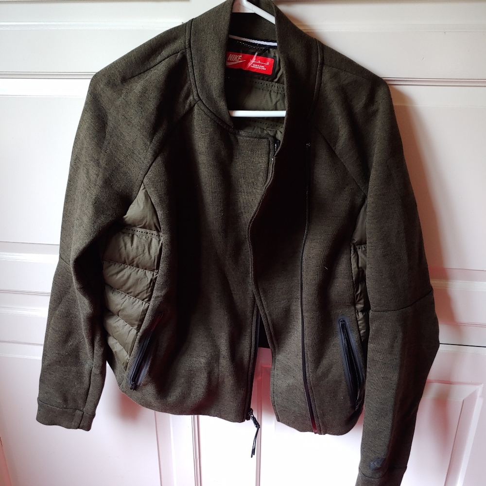 Green Nike Bomber